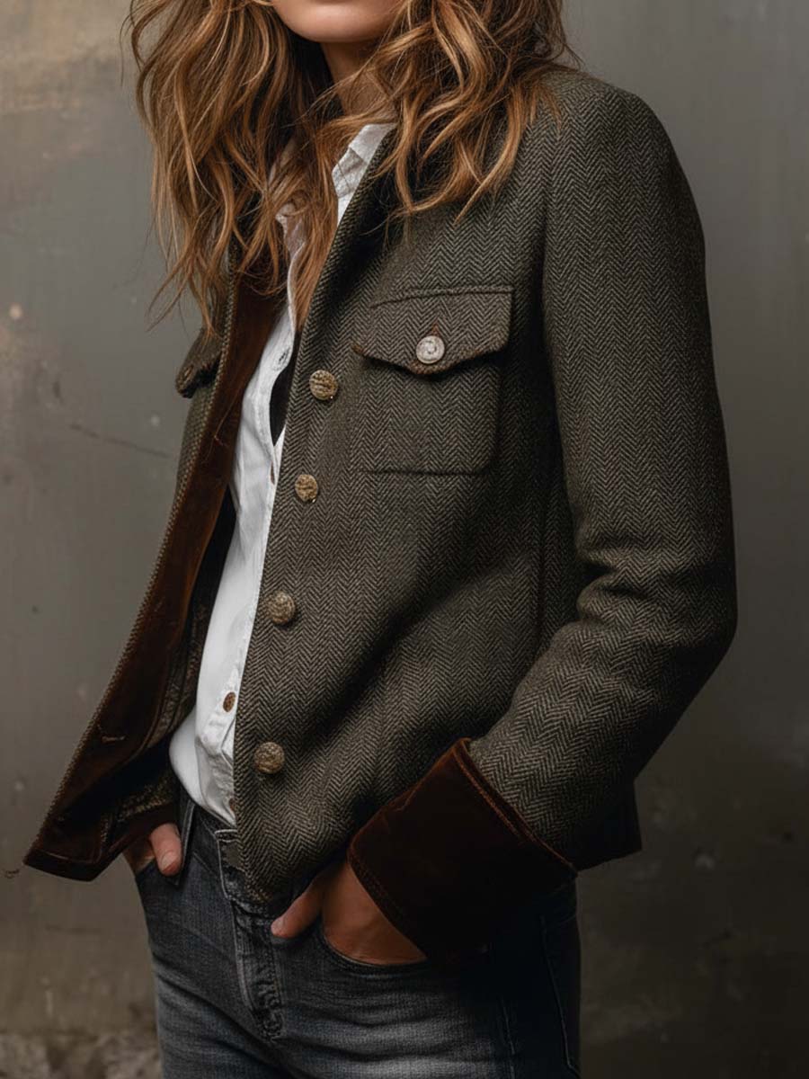 Rachel | Heritage Jacket with Pebble Pattern