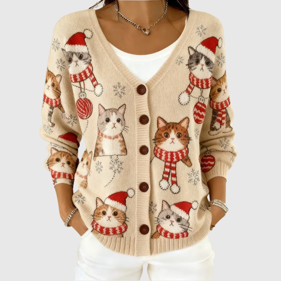 Caterina | Mesh Cardigan with Buttons