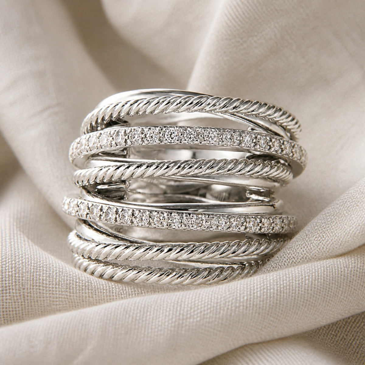 Cross Ring in Zirconium with Layers