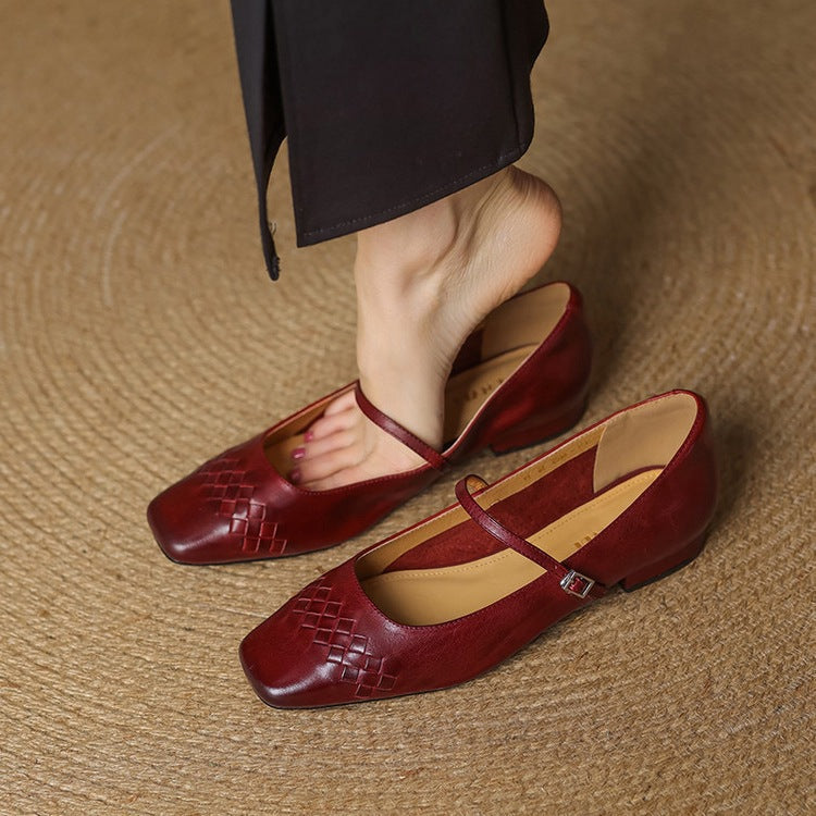 Verity | Mary Jane Shoe with Square Toe