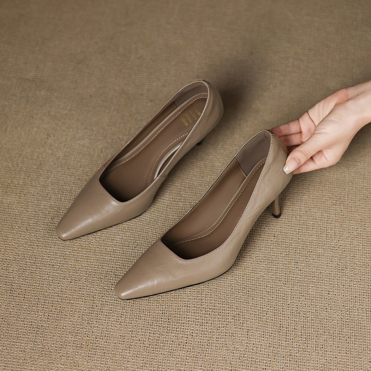 Zala | Authentic Leather Heels