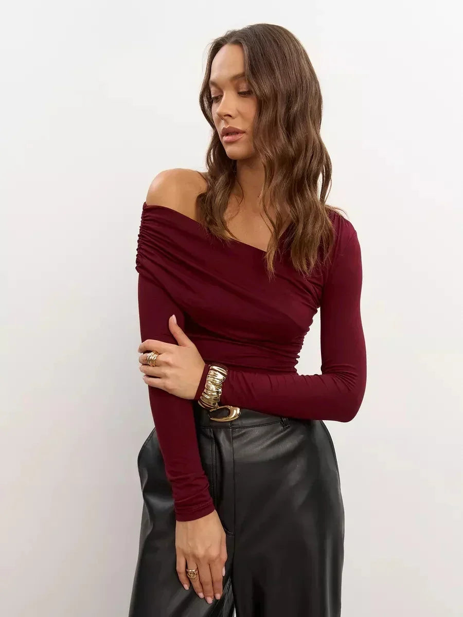 Clara Monroe One-Shoulder Top