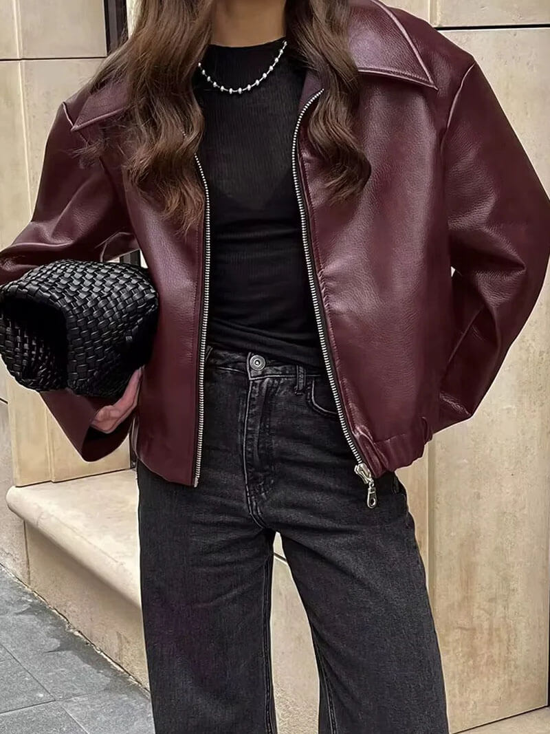 Soumaya | Leather Jacket