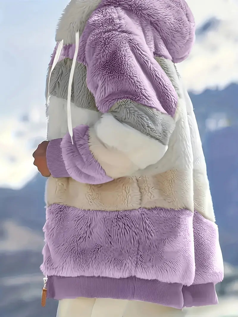 Serena | Hooded Pleated Coat
