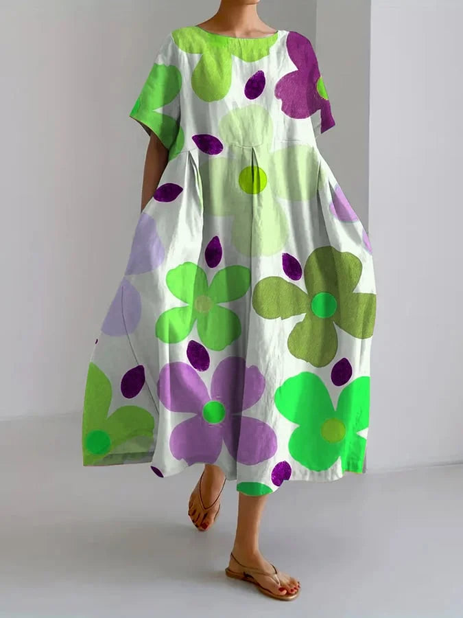 Valeno Summer Dress with Flowers