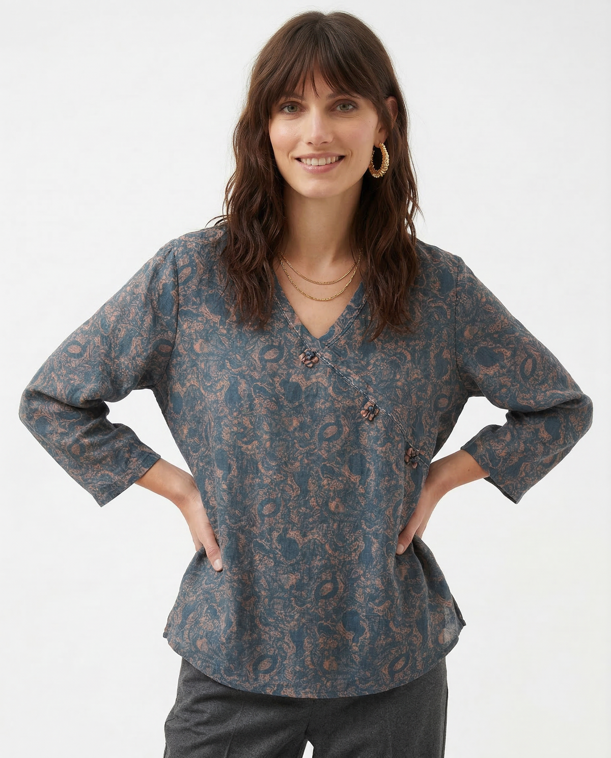 Kaien Crosswrap Top