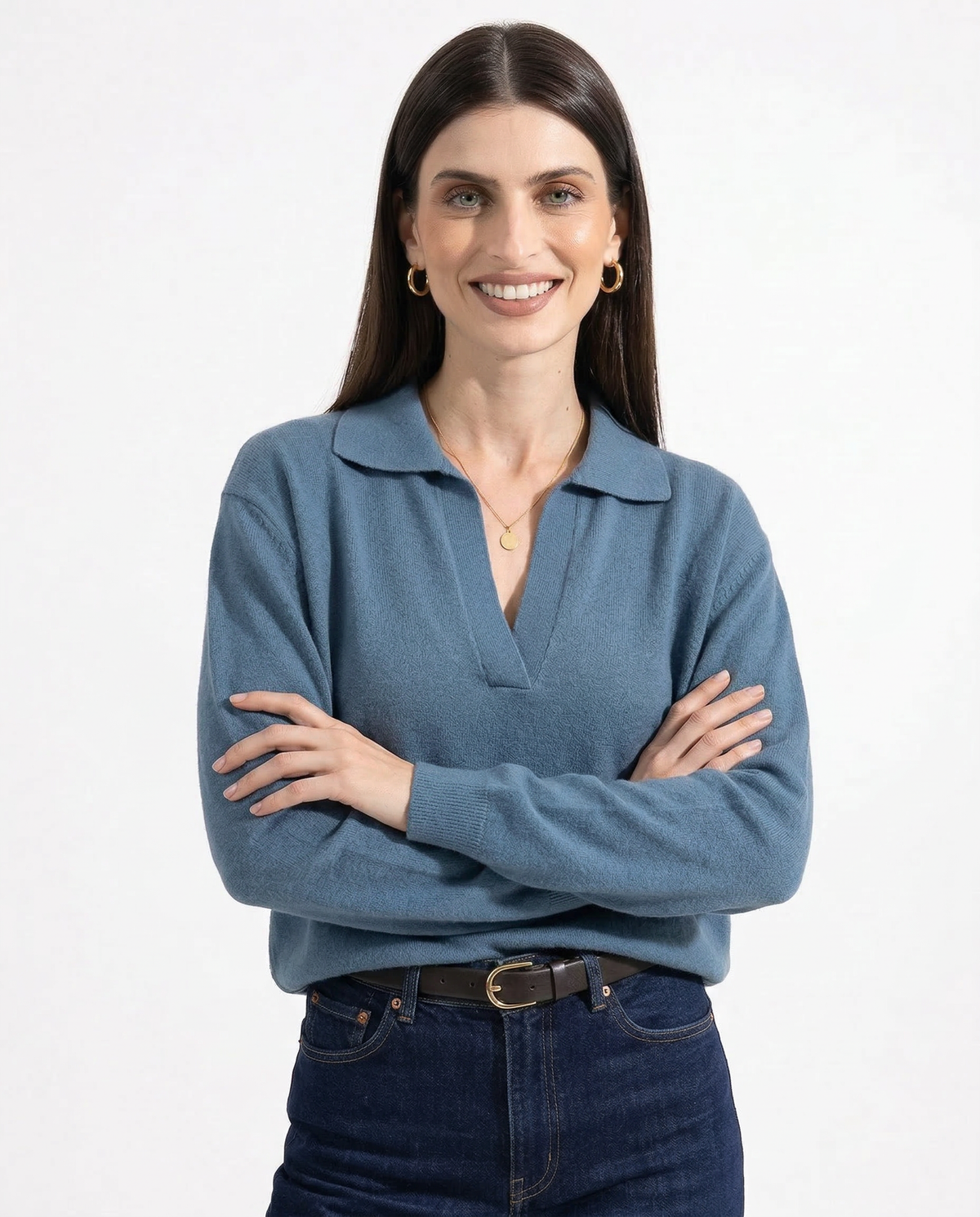 Cotton Polo Sweater
