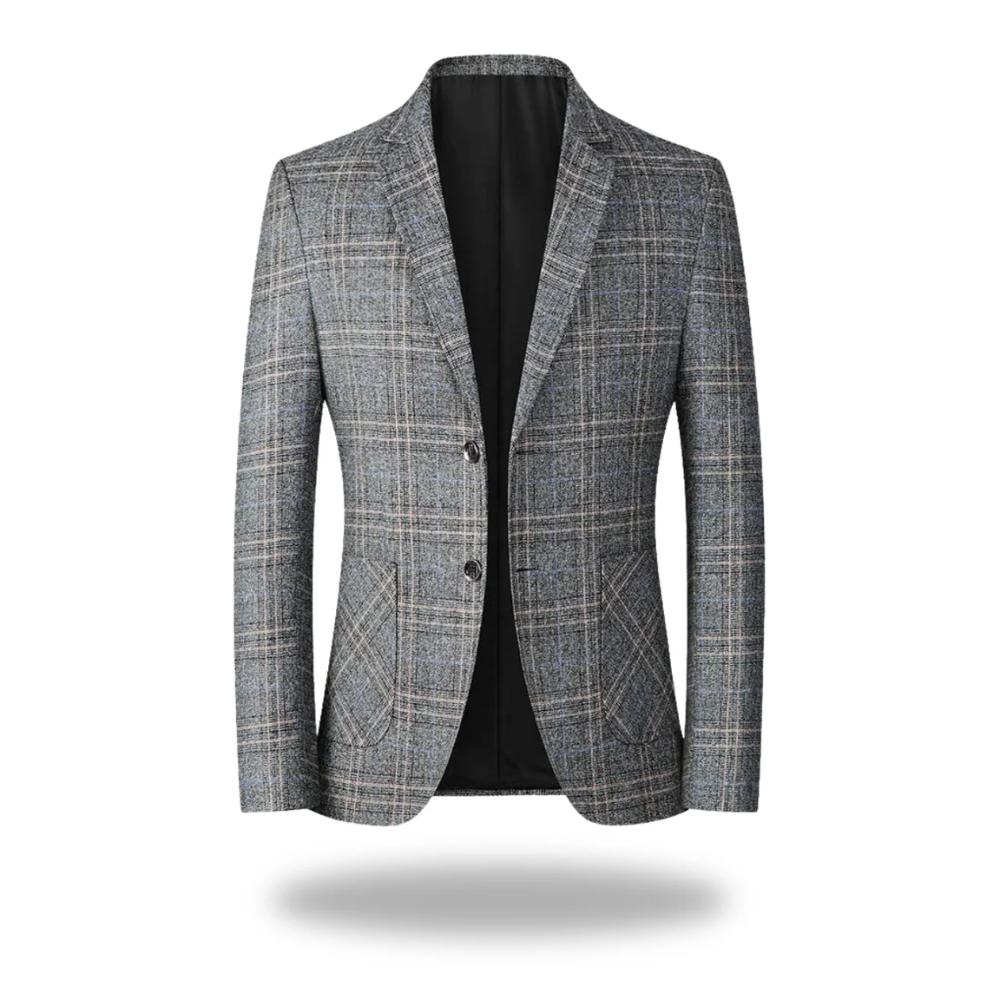 DANOIR PARIS™ BLUE FABRIC BLAZER FOR MEN