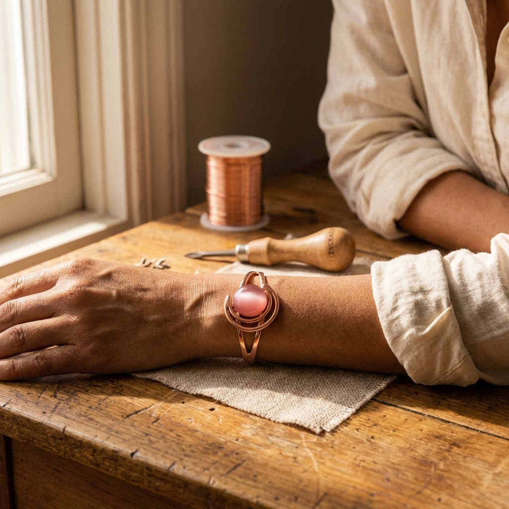 Eva Dublin Rose Copper Bracelet Sphere