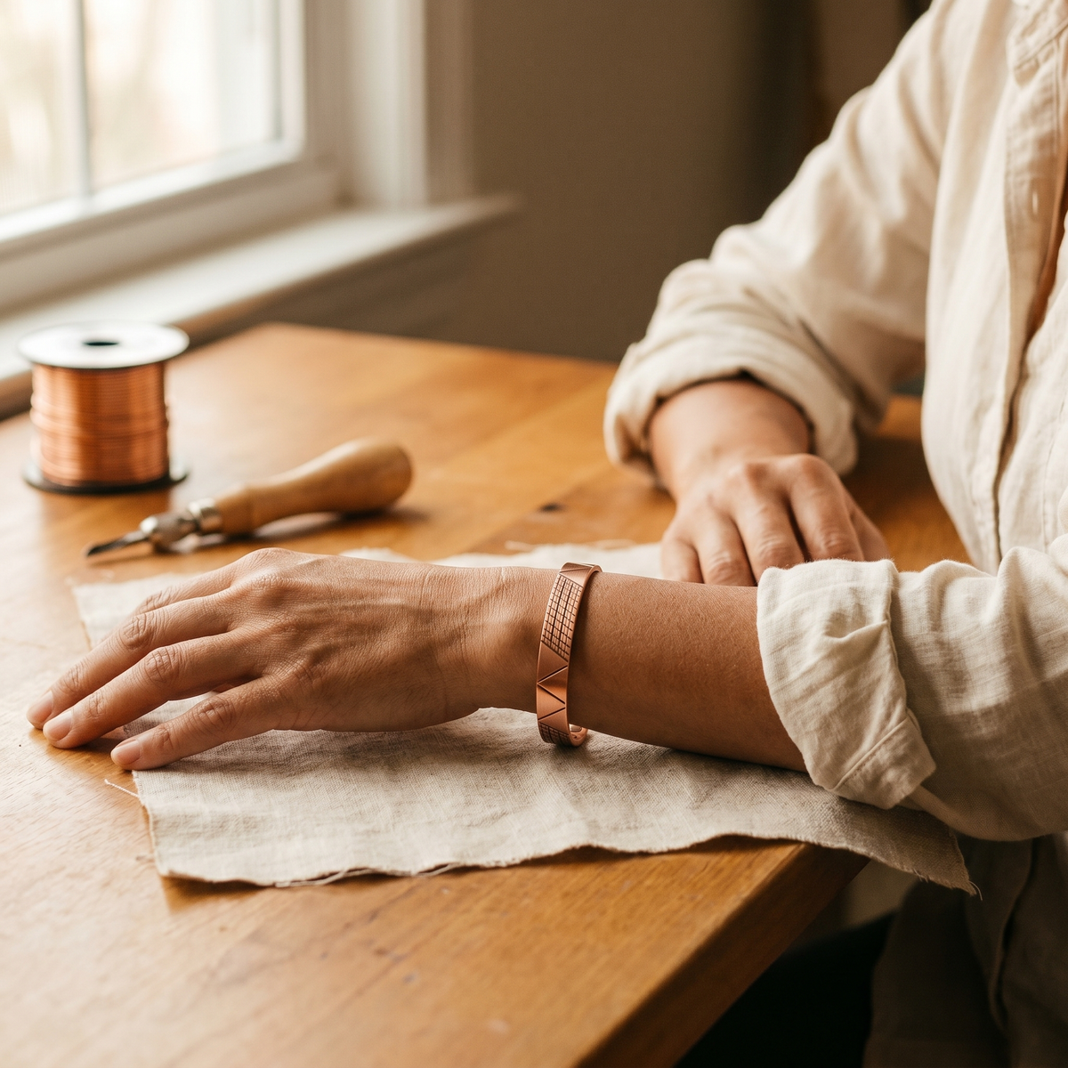Calista Santorini Copper Bracelet
