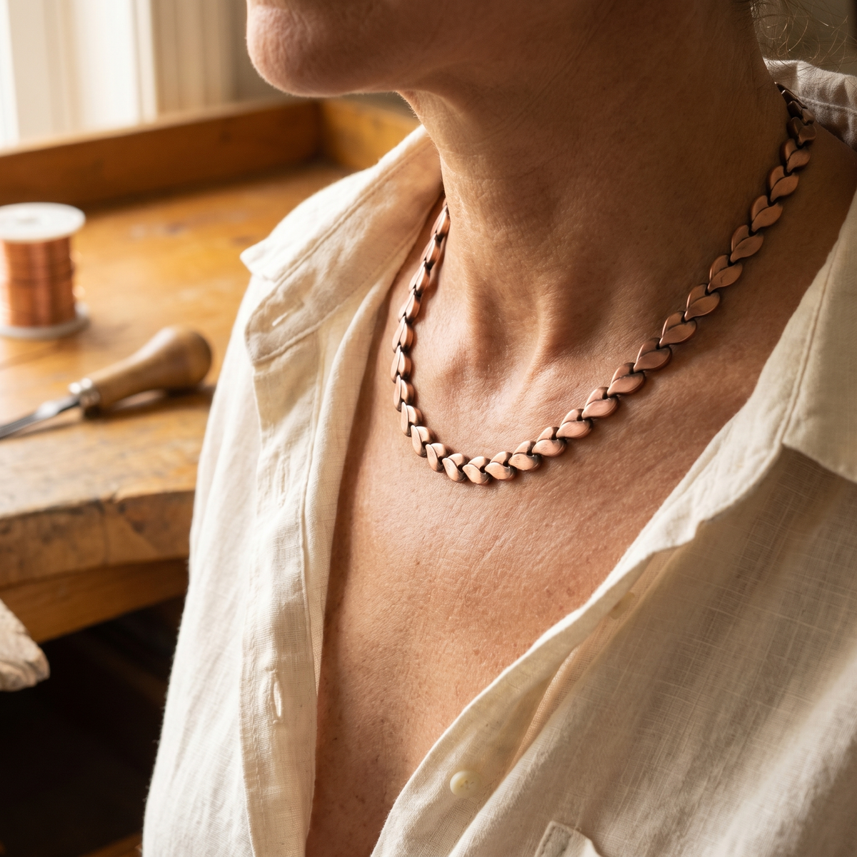 Calista Santorini Briar Bronze Necklace