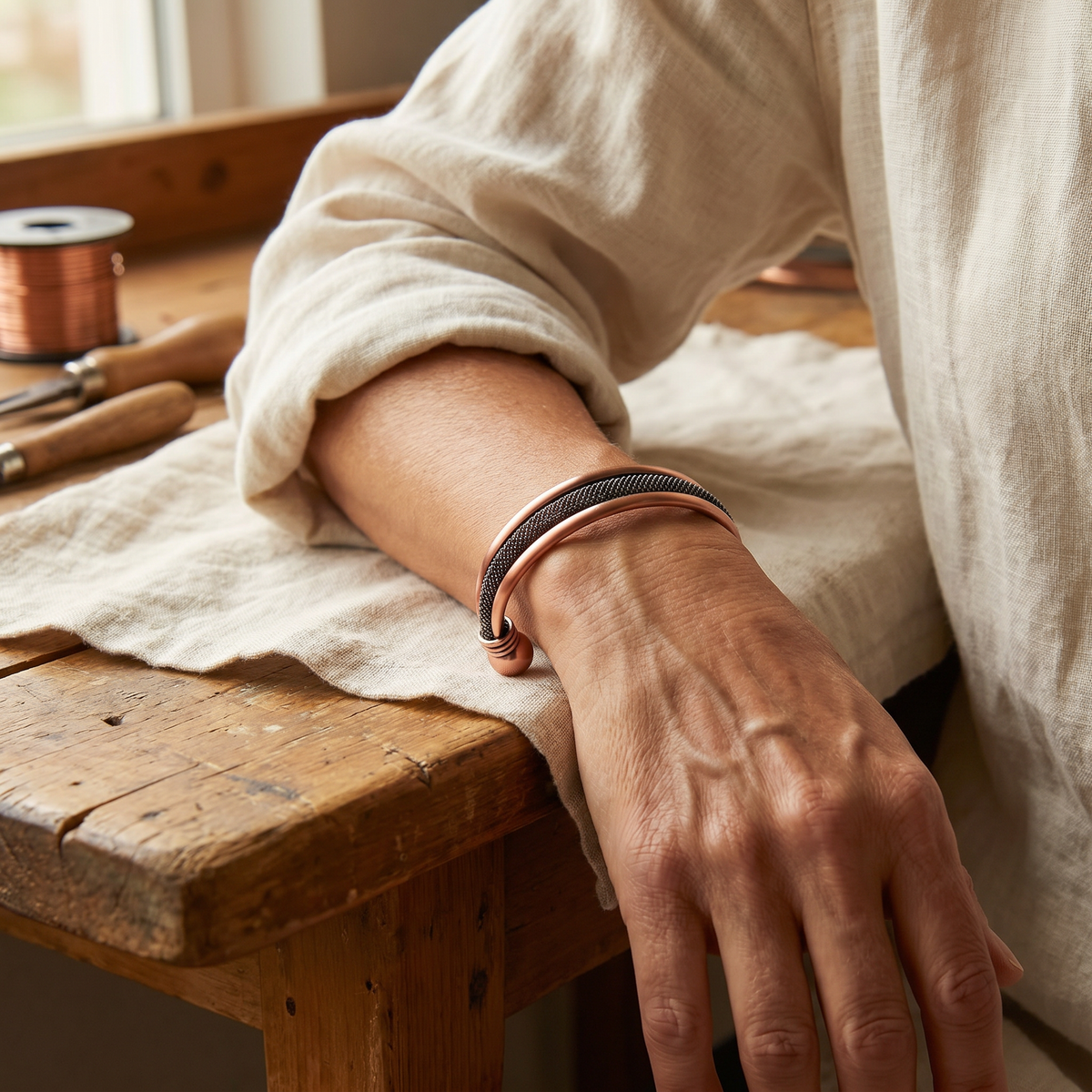Eva Dublin Ceramic Bronze Bracelet