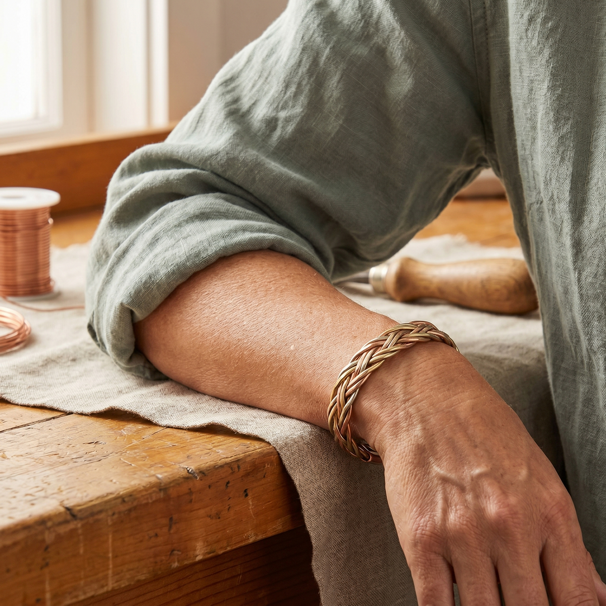 Calista Santorini Copper Bracelet Bull