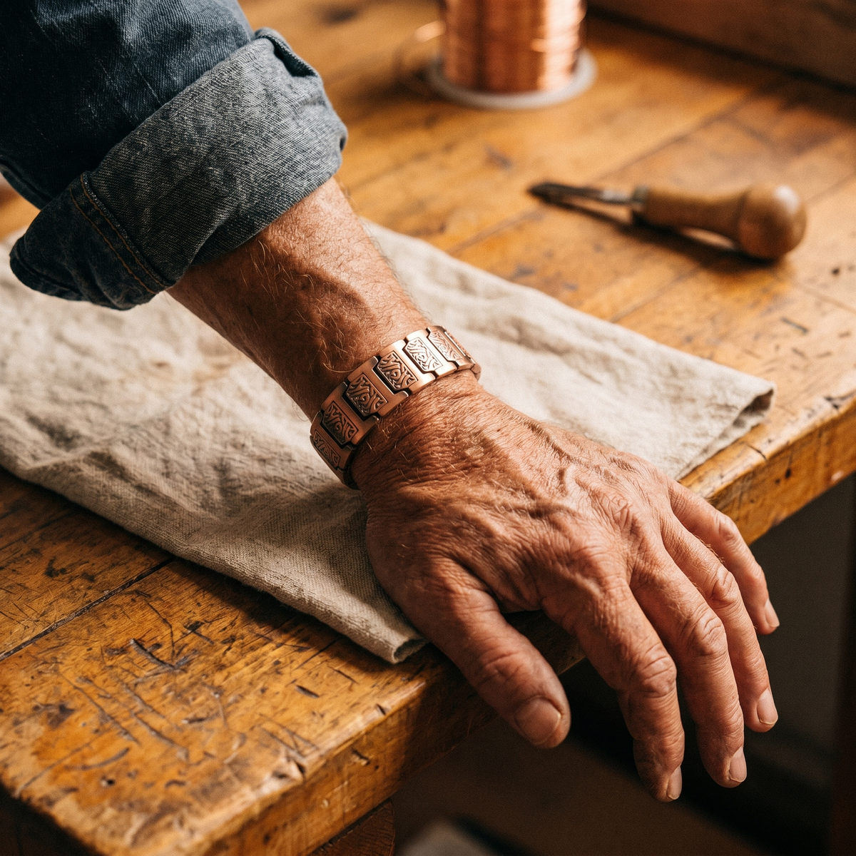 Eva Dublin Men's Copper Bracelet Valley