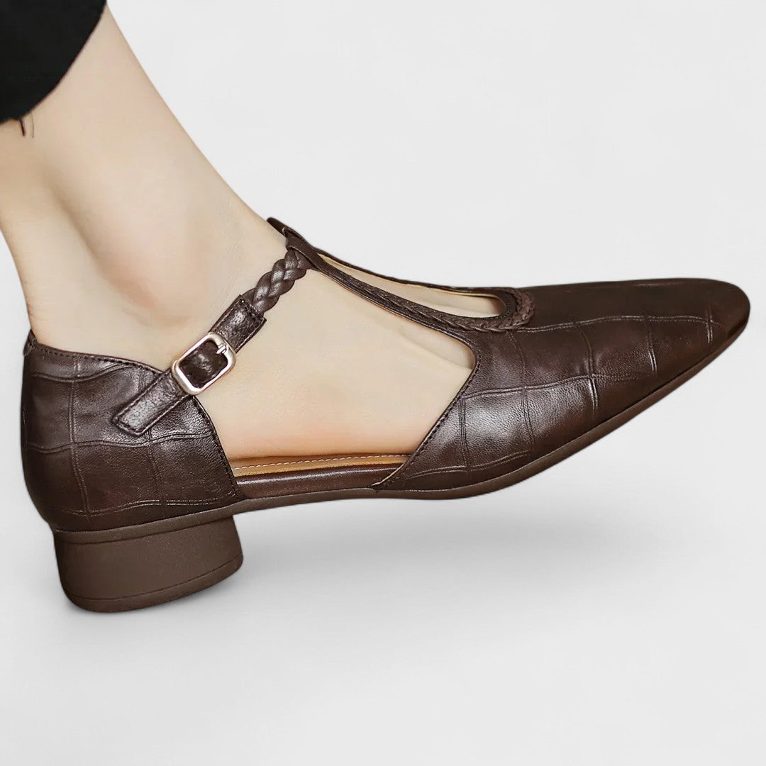 Elena – Leather Orthopaedic Mary Jane Shoes