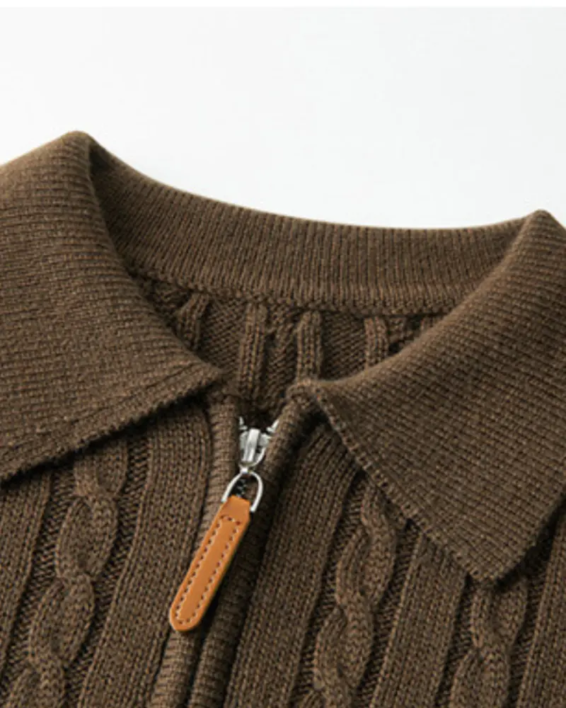 100% Premium Wool with Zip
