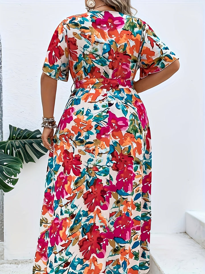 Yara | Plus size flower dress