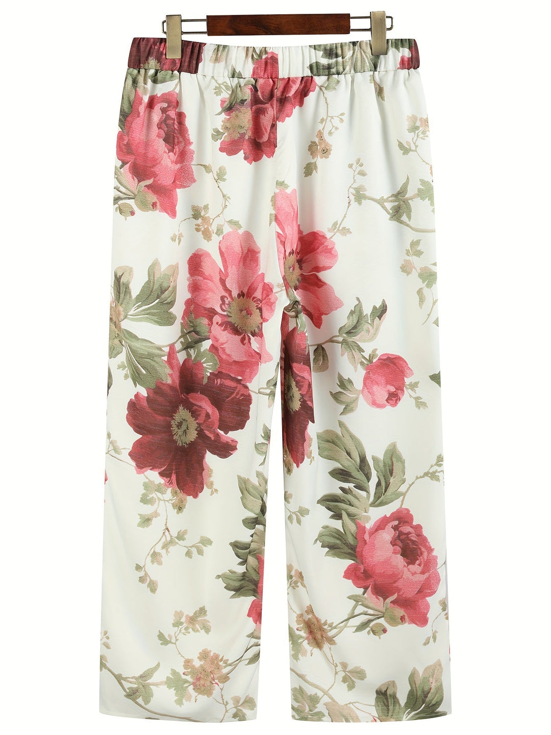 Zoe | Summer Trousers With Floral Pattern