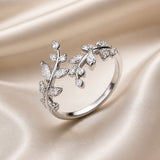 White Gold Ring with Zirconia