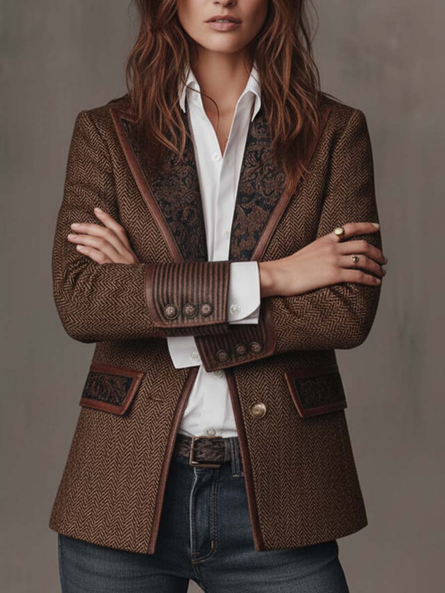 Hollis | Blazer with Striped Design