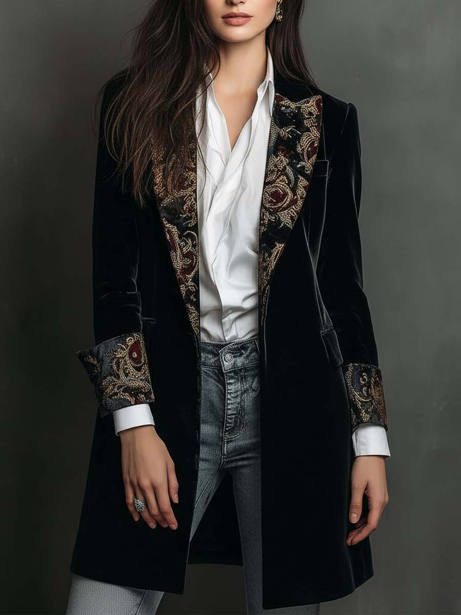 Octavia | Tailored Blazer with Baroque Finishes