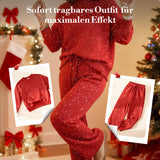 Elise | Women's Glitter Christmas Twin Set