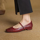 Verity | Mary Jane Shoe with Square Toe