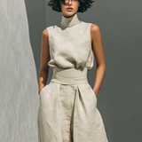 Maria | Minimalist Blouse & Wide-Leg Trousers Set for Women