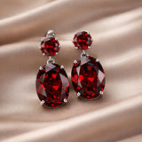 White gold earrings with enchanting zirconia