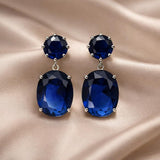 White gold earrings with stunning zirconia