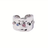 Vintage Gold Wheel with Cubic Zirconia