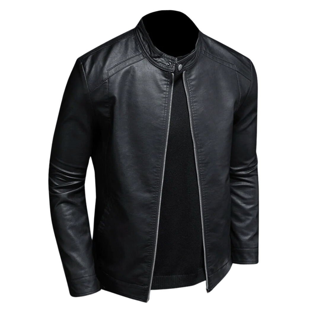 GEORGE | Leather Biker Jacket