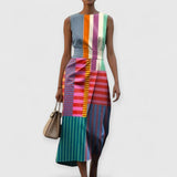 Tiffany – Colourful Sleeveless Dress