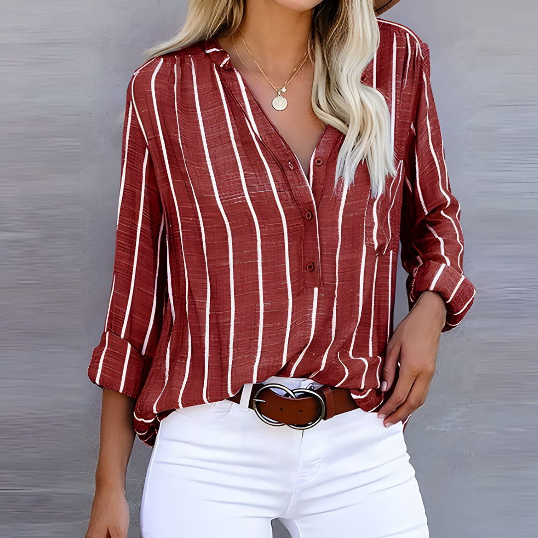 Bailey | Trendy Striped Women's Blouse