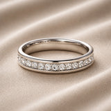 Ring in White Gold with Sparkling Zirconia