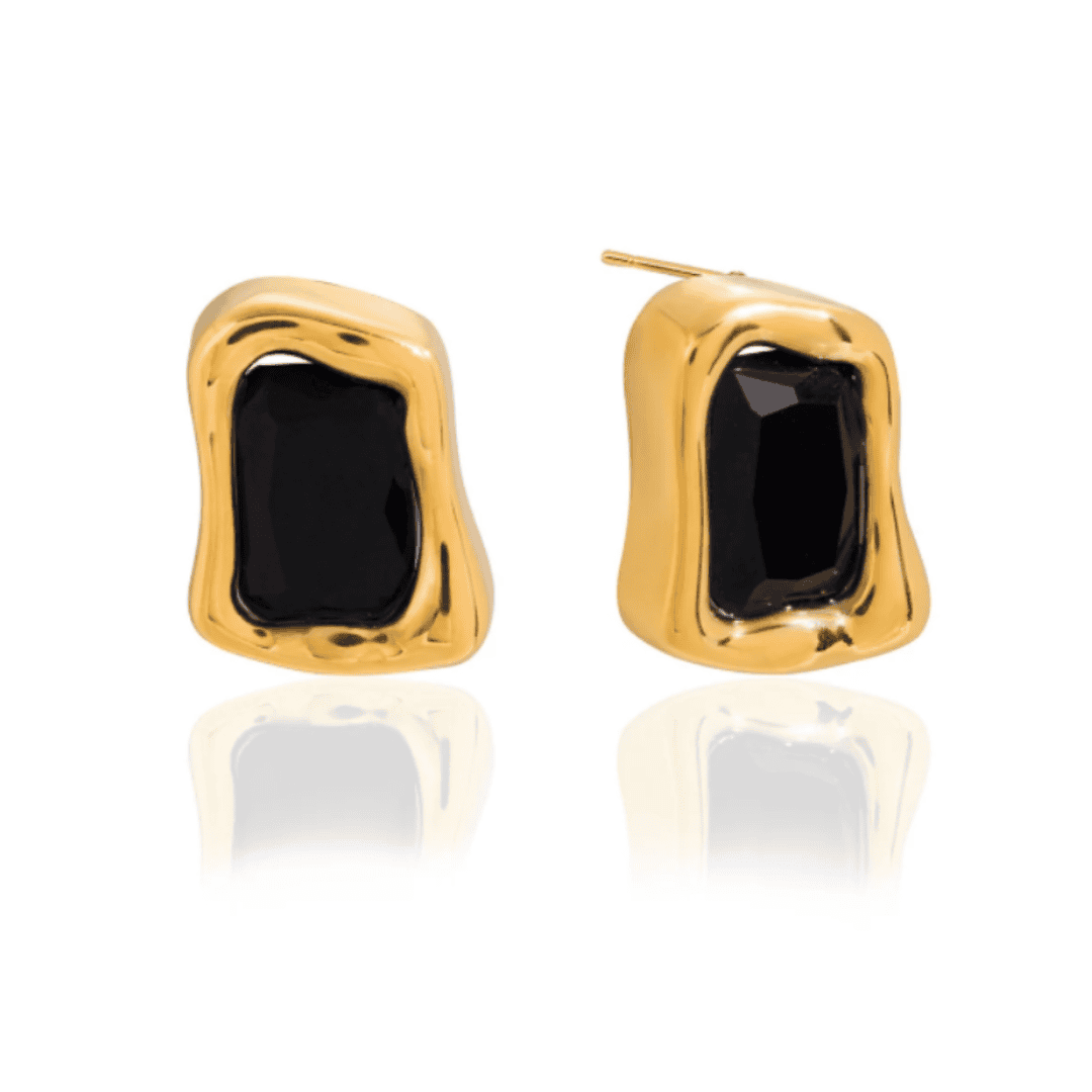 Eternal Gold Square Zircon Earrings