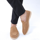 Lukas | Suede Moccasin in Old Silver Style for Men