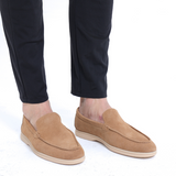 Lukas | Suede Moccasin in Old Silver Style for Men