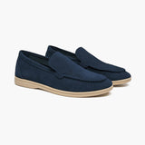 Lukas | Suede Moccasin in Old Silver Style for Men