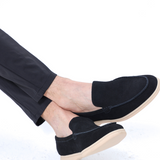 Lukas | Suede Moccasin in Old Silver Style for Men