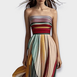 Gesine - Long dress made from high-quality fabric, handmade