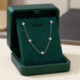 Wonderful Necklace with Embedded Zirconia