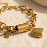 Gold Heart Bracelet