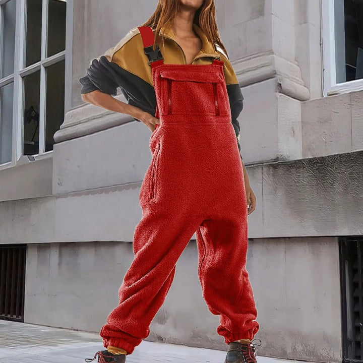 Marie™ - Adjustable Fleece Jumpsuit in Corduroy