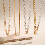 Set of Multi-Layer Necklaces with Modern Beads