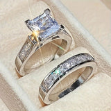 Excellent Promise Ring Set in Zirconium