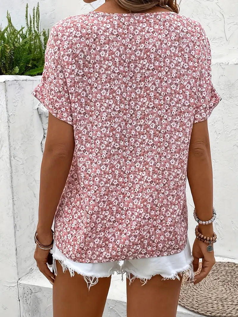 Delphine | Floral Button-Up Blouse