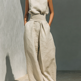 Maria | Minimalist Blouse & Wide-Leg Trousers Set for Women
