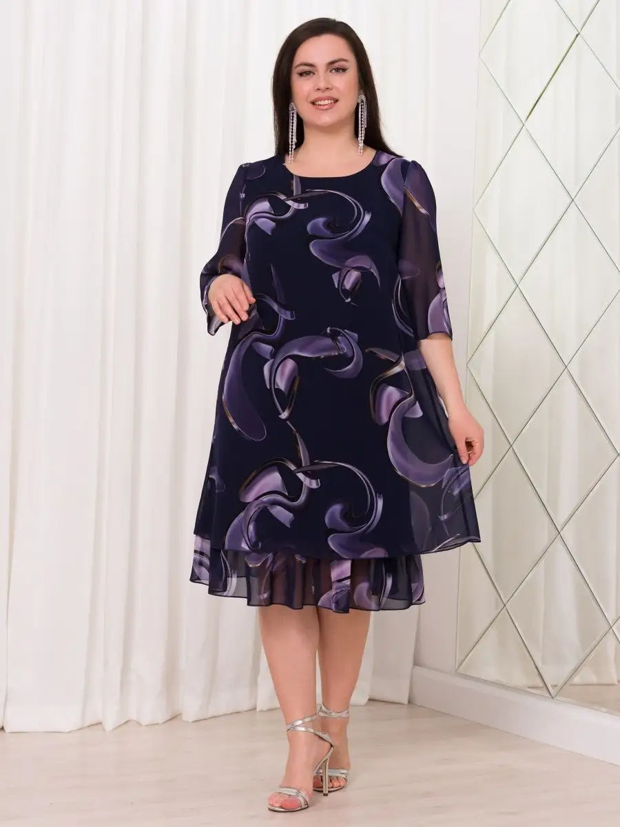 Harper | Plus Size Swirl Dress