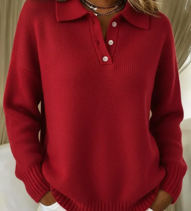 Evie™ | Polo Sweater